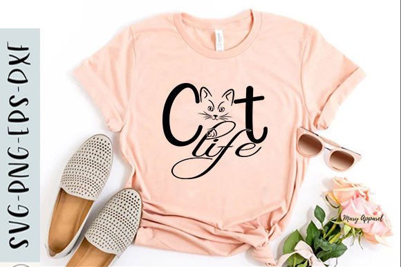 Cat T-shirt Design, Cat Life