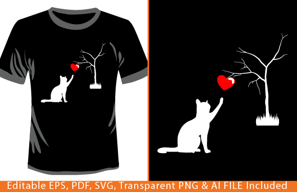 Cat Toy Shirt Valentine's T-Shirt